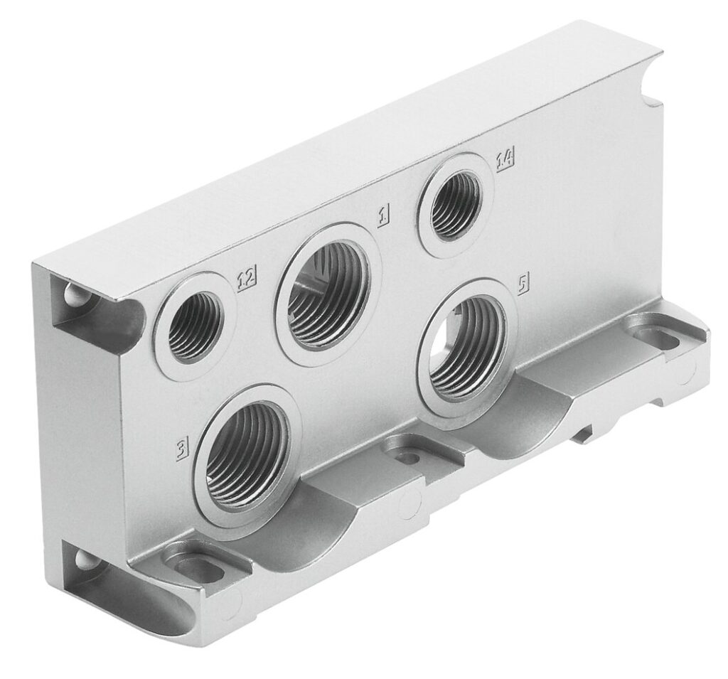 Кінцева плита згідно ISO 5599-1 VABE-S1